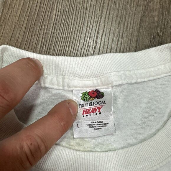 Y2K Sierra Mist La Natural Promo Graphic T Shirt White Double Sides Men's Large - Picture 3 of 6